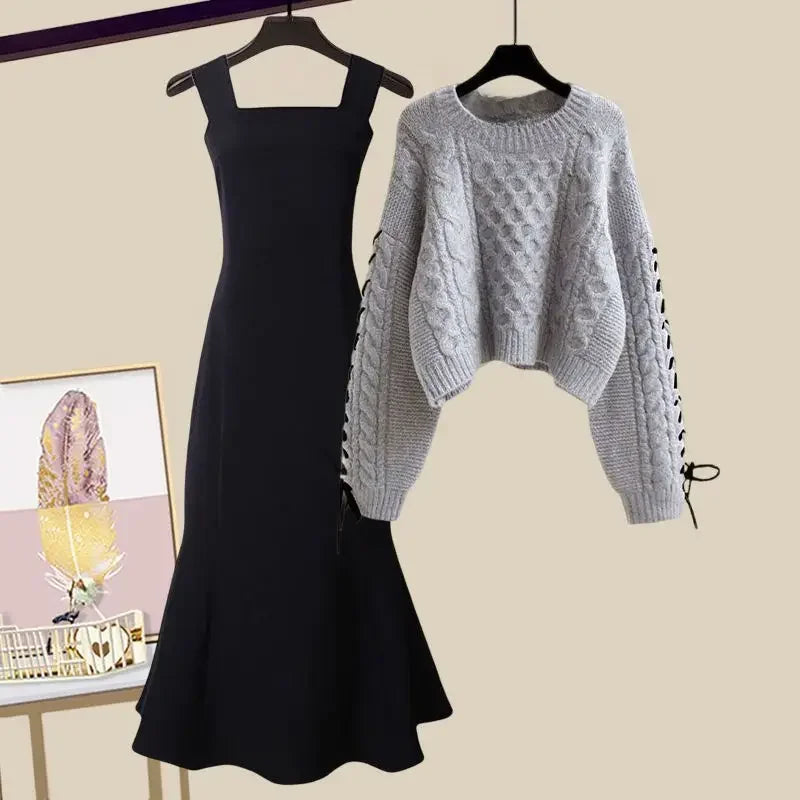 Cozy Knitted Suit Autumn Winter Warmth