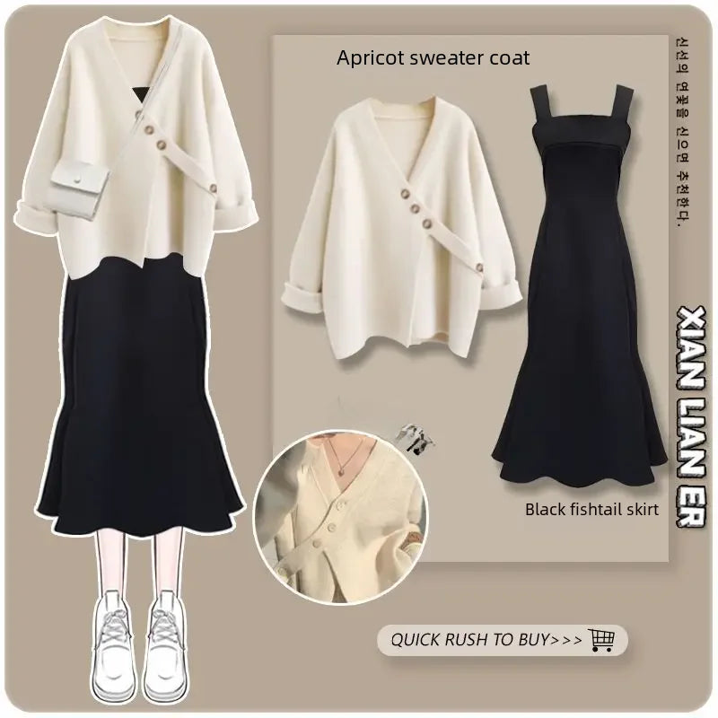 Cozy Knitted Suit Autumn Winter Warmth