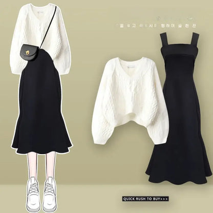 Cozy Knitted Suit Autumn Winter Warmth