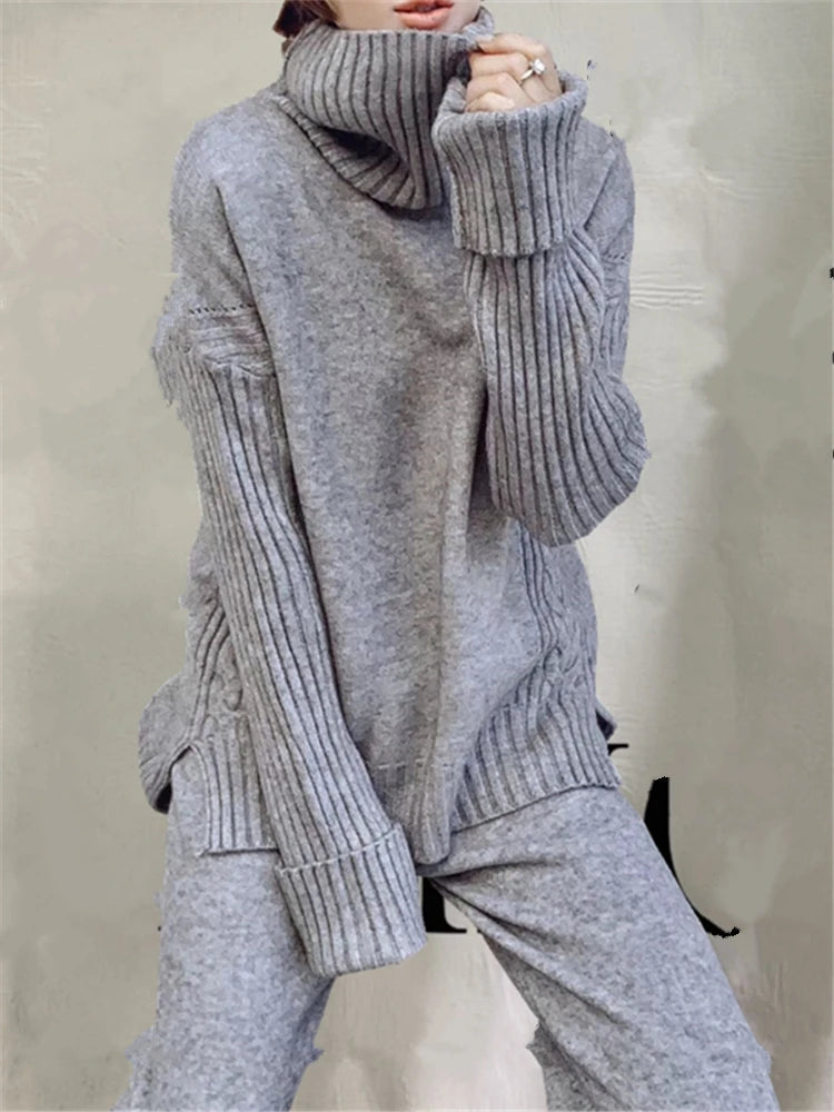 Cozy Winter Knit Suit Set