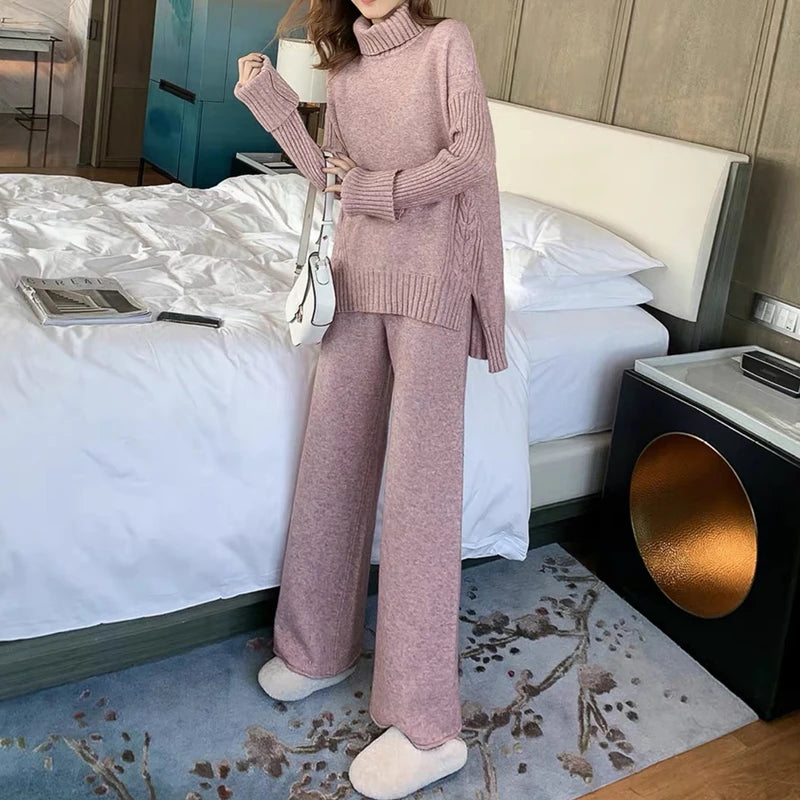 Cozy Winter Knit Suit Set
