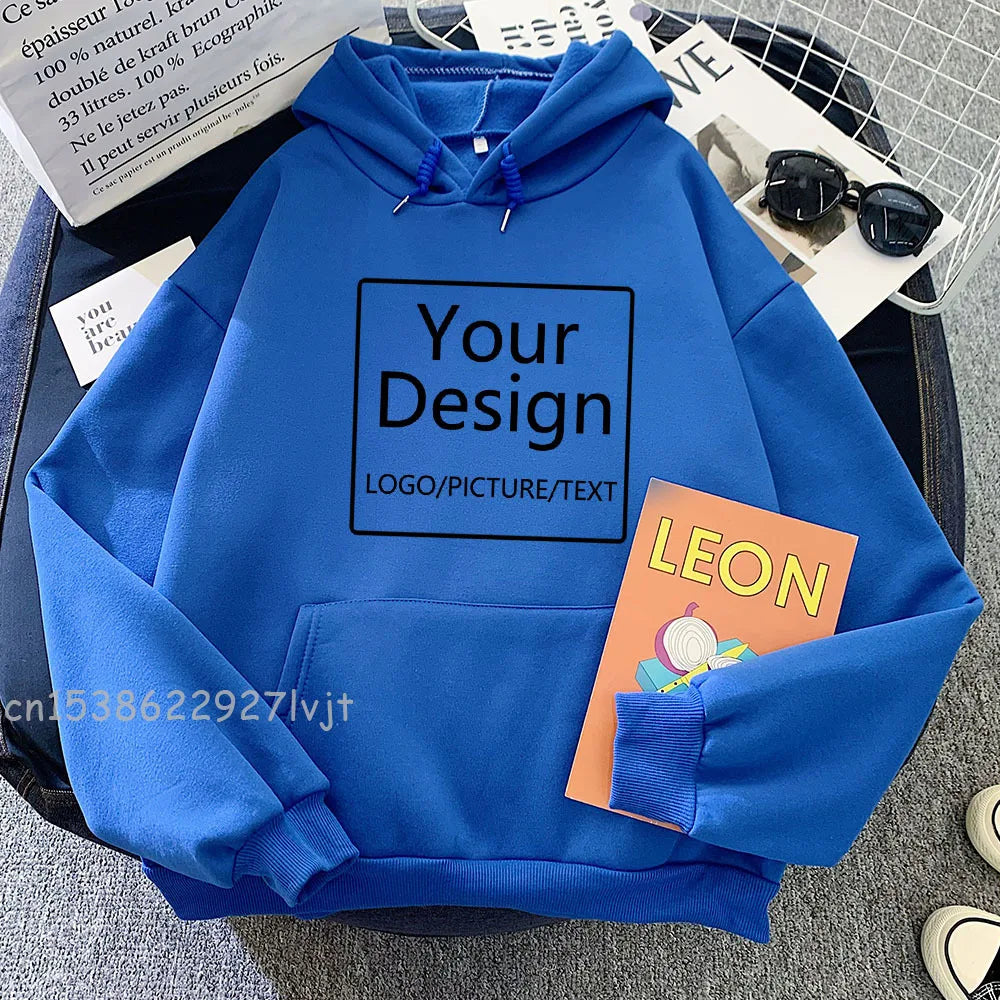 Custom Print Hoodies- Text, Logo & Pics
