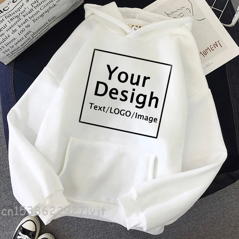 Custom Print Hoodies- Text, Logo & Pics
