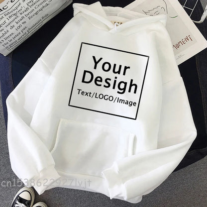 Custom Print Hoodies- Text, Logo & Pics
