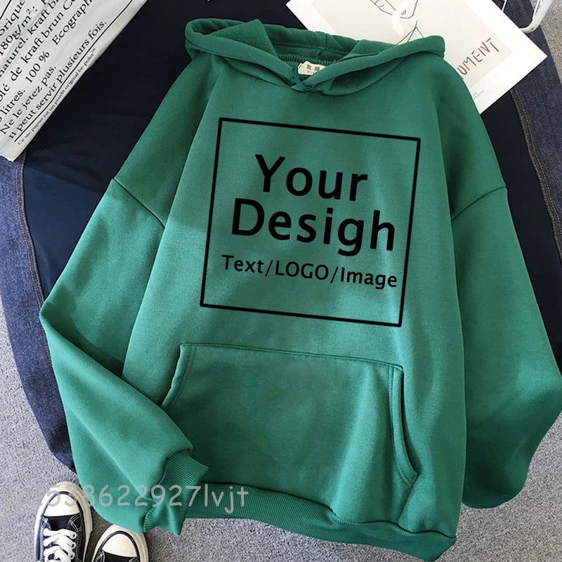 Custom Print Hoodies- Text, Logo & Pics
