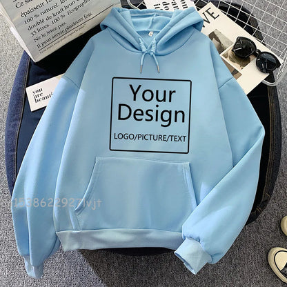 Custom Print Hoodies- Text, Logo & Pics
