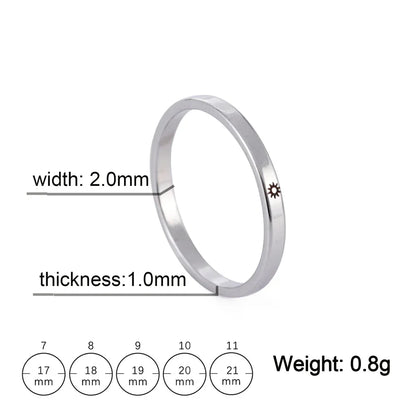 Customized Sun Moon Wedding Couples Ring