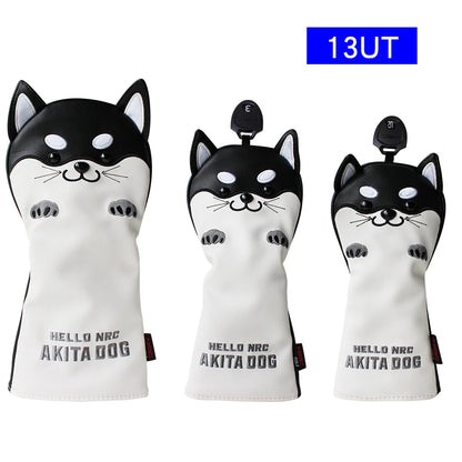 Cute Akita PU  Headcover Set-