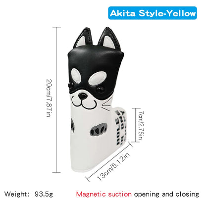 Cute Akita PU  Headcover Set-