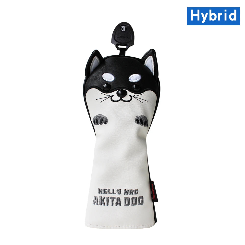 Cute Akita PU  Headcover Set-