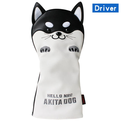 Cute Akita PU  Headcover Set-
