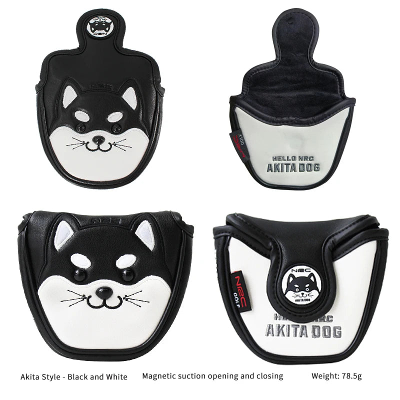 Cute Akita PU  Headcover Set-