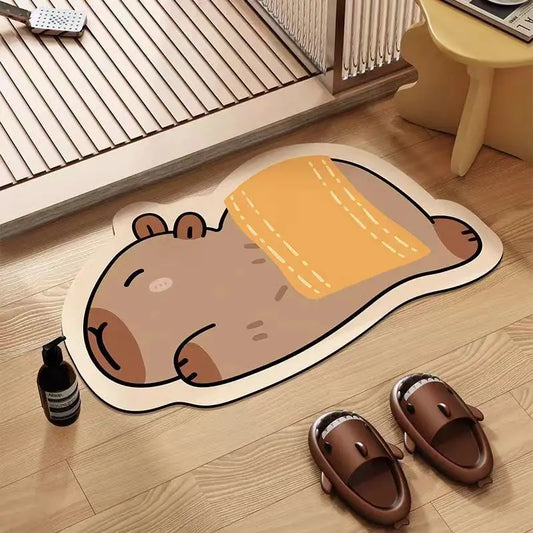 Cute Cartoon Quick-Drying Bathroom Mat
