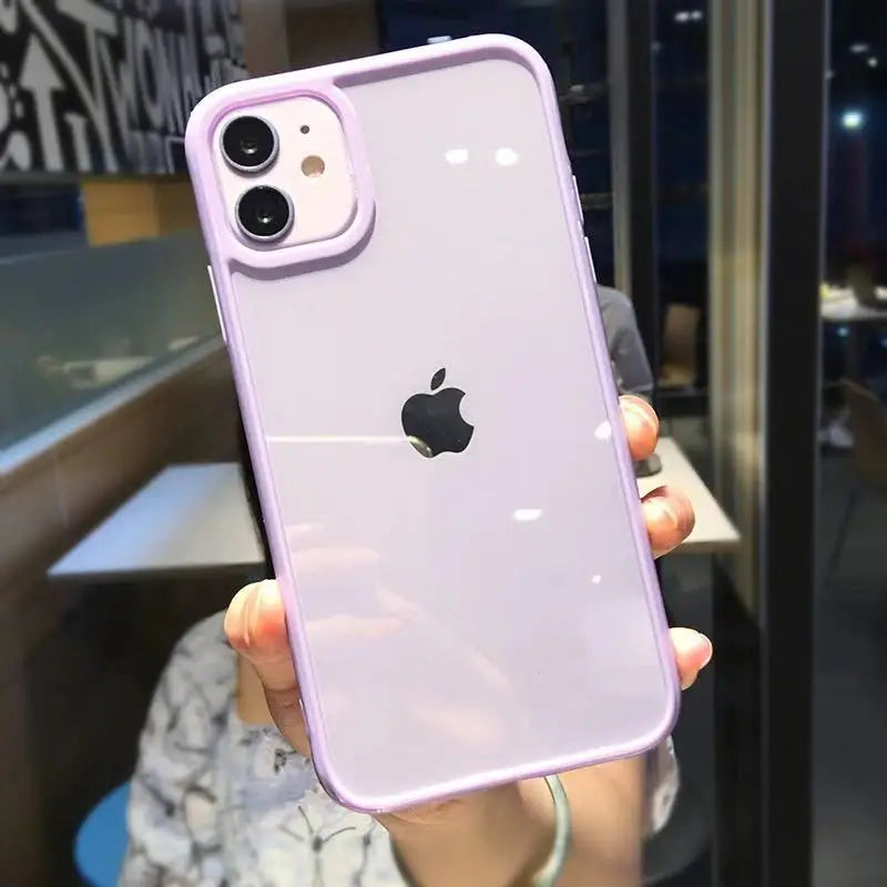 Cute Color Clear Silicone Phone Case
