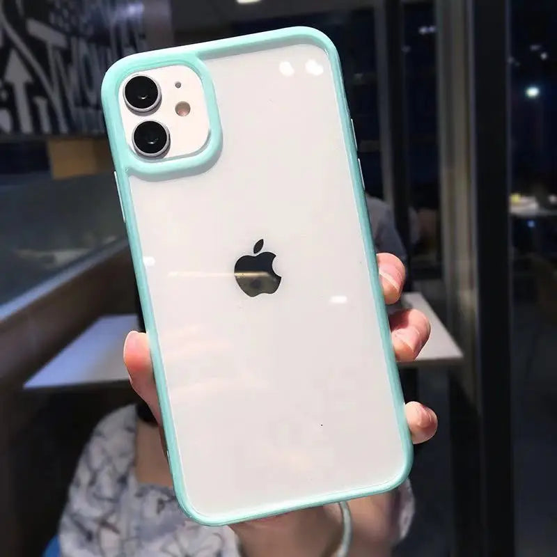 Cute Color Clear Silicone Phone Case
