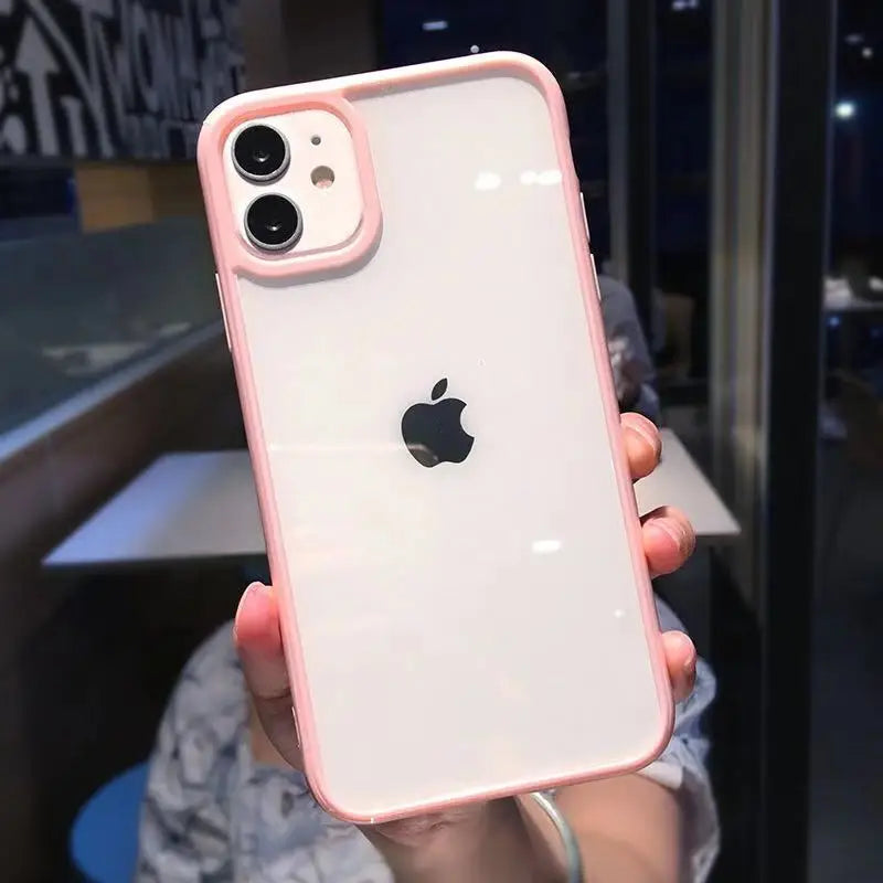 Cute Color Clear Silicone Phone Case
