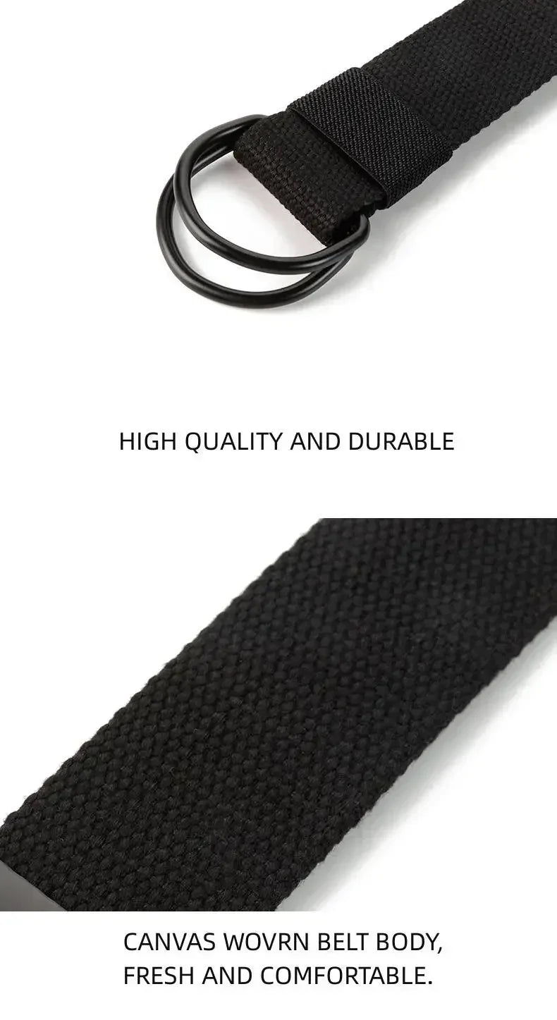 Unisex Double D-Ring Belt for Men