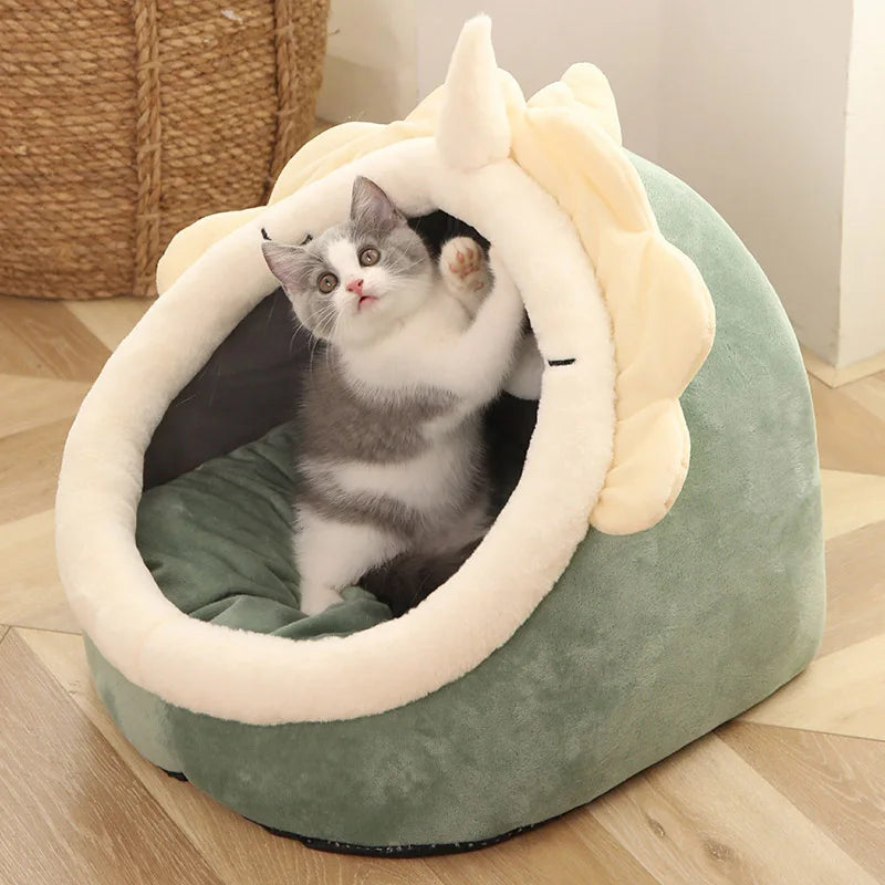 Deep Sleep Foldable Washable Pet Cave Bed