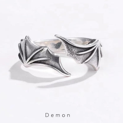 Gothic Demon  Angel Wings Ring