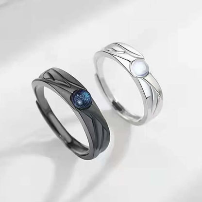 Demons and Angels Minimalist Matching Couple Rings