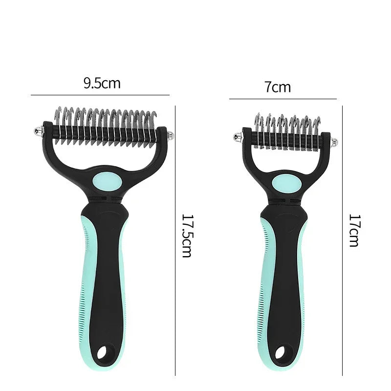 Deshedding Tangled Fur Cutting Groomi Dog Brush