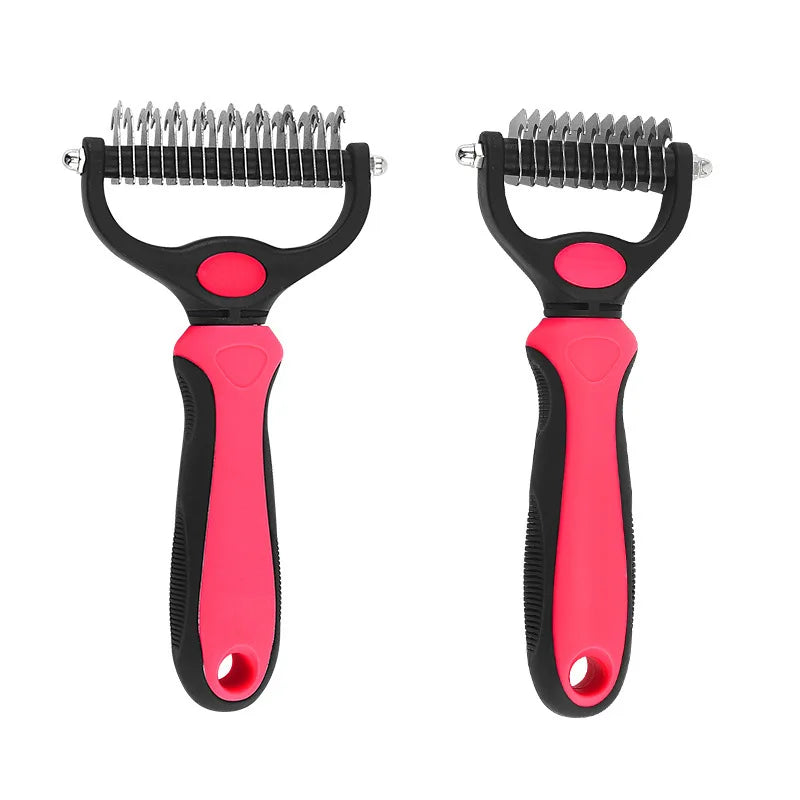 Deshedding Tangled Fur Cutting Groomi Dog Brush