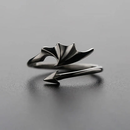 Gothic Devil Dragon Wing Ring