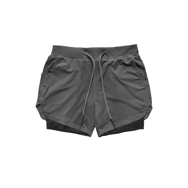 Double-Deck Quick Dry Running Shorts for Men