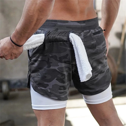 Double-Deck Quick Dry Running Shorts for Men