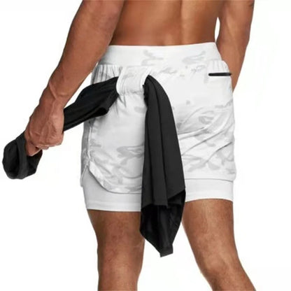 Double-Deck Quick Dry Running Shorts for Men