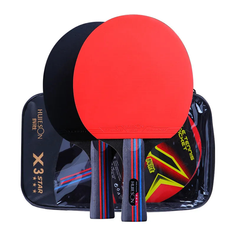 Double-Sided Pimples Wooden Table Tennis Racket