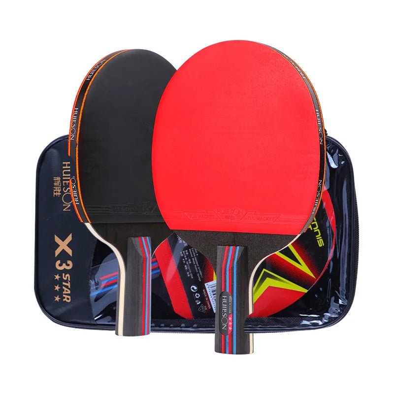 Double-Sided Pimples Wooden Table Tennis Racket