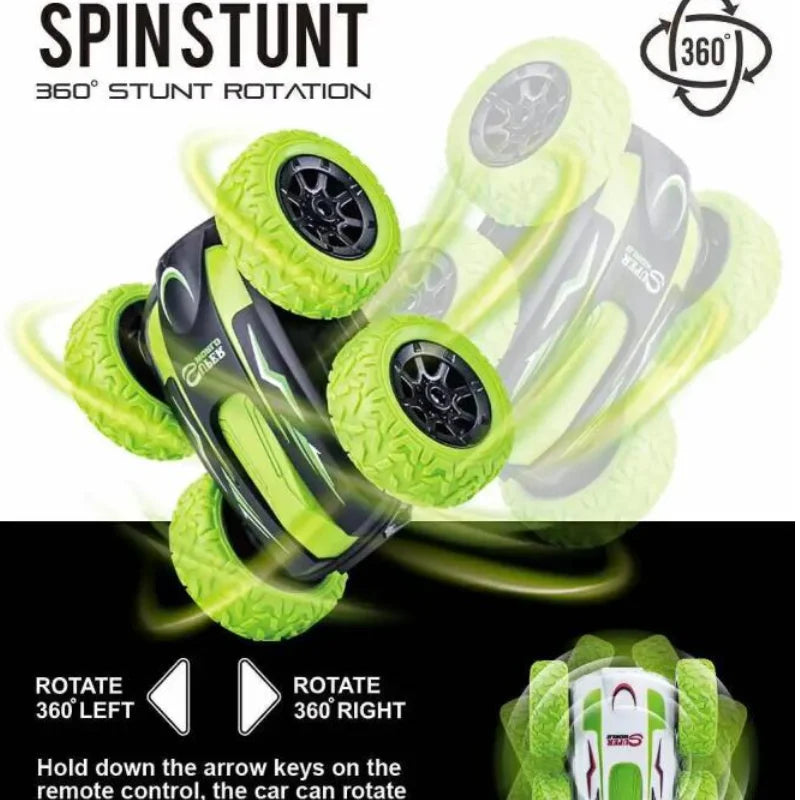 2.4GHz Double-Sided Remote Control Mini RC Stunt Car