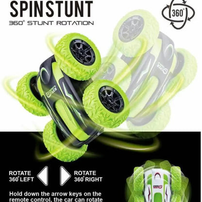 2.4GHz Double-Sided Remote Control Mini RC Stunt Car