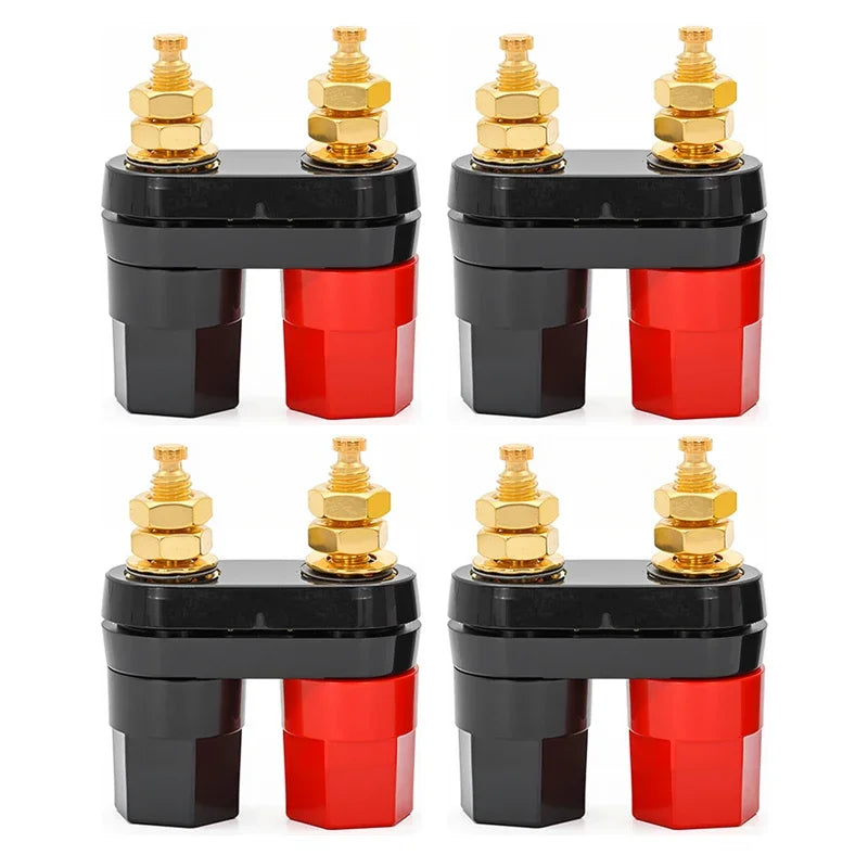 Double Plugs Audio Connector - Speaker Terminals