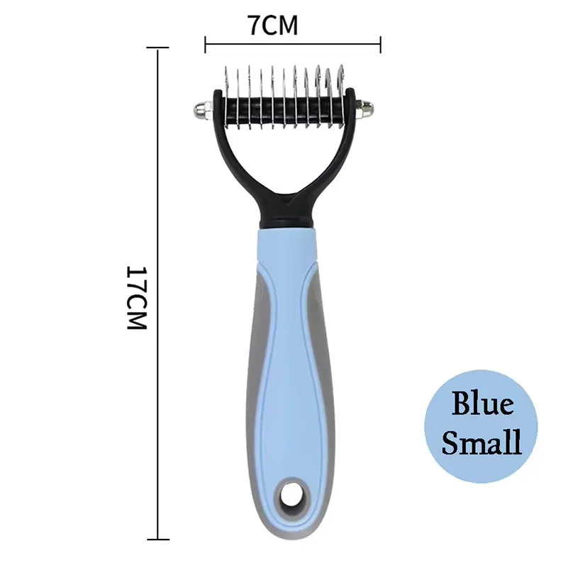 Double Sided StainlessSteel Dog Brush For Shedding