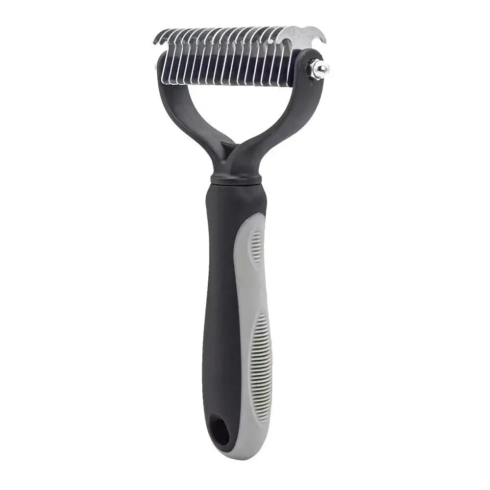 Double Sided Stainless Steel Dog Brush For Shedding