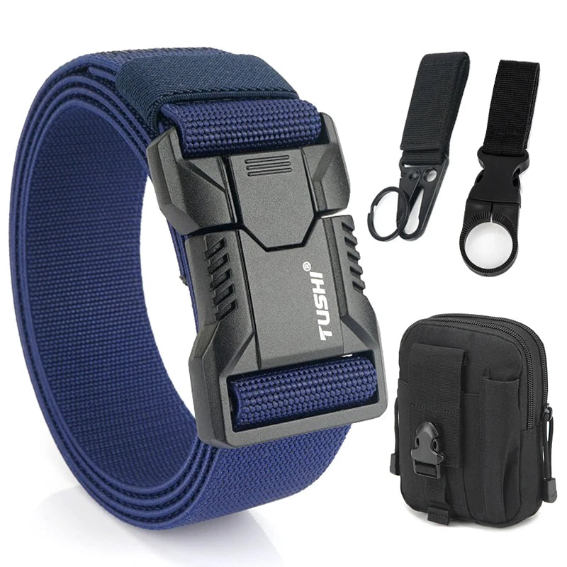 Durable Quick Release Elastic Belt for Men