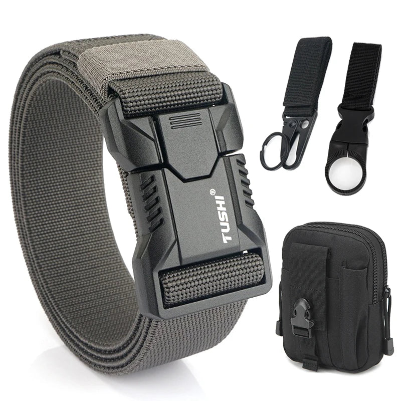 Durable Quick Release Elastic Belt for Men