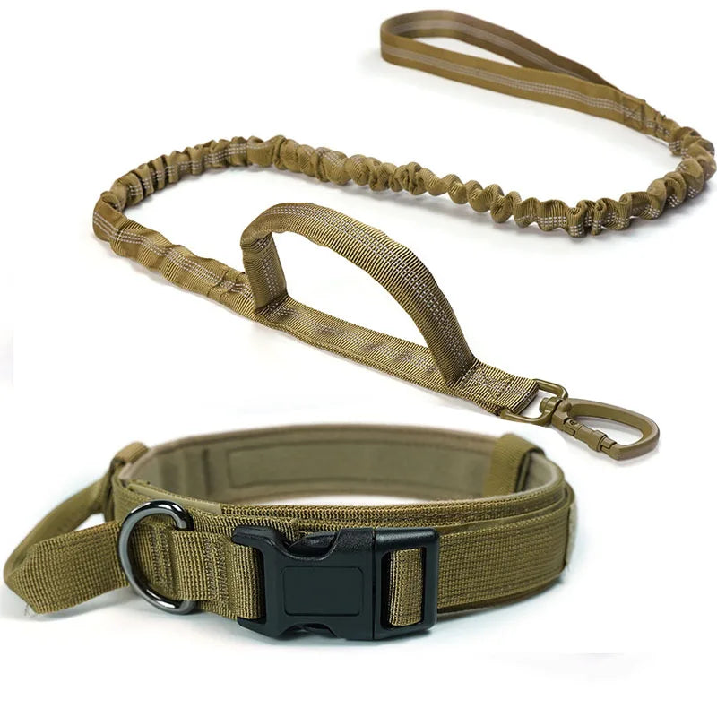Durable Tactical Dog Collar Leash Set


