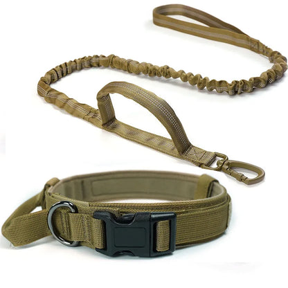 Durable Tactical Dog Collar Leash Set


