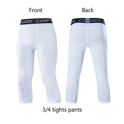 Elastic Compression Pants for Men's