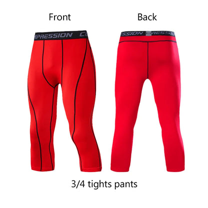 Elastic Compression Pants for Men's