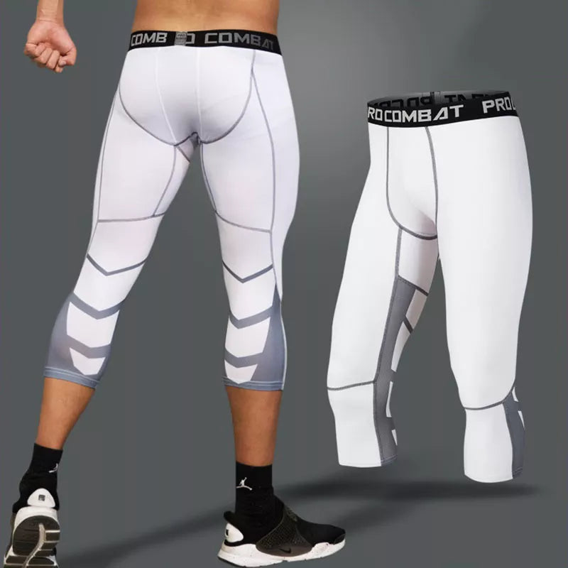 Elastic Compression Pants for Men's