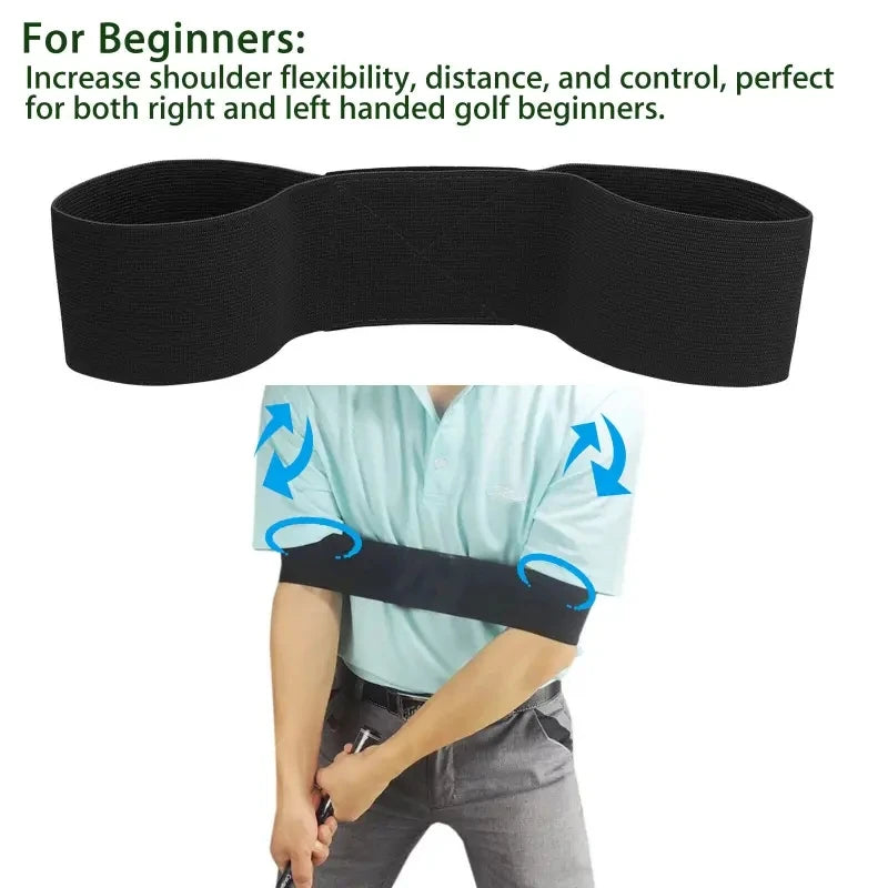 Elastic Golf Swing Trainer Arm Band, Gesture Corrector For Men Women Beginners