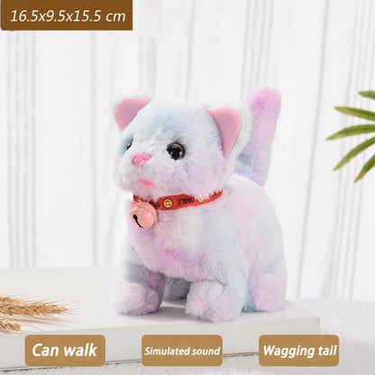Electric Interactive Walking Cat Plush