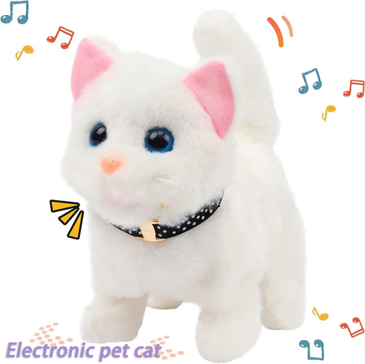 Electric Interactive Walking Cat Plush