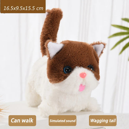 Electric Interactive Walking Cat Plush