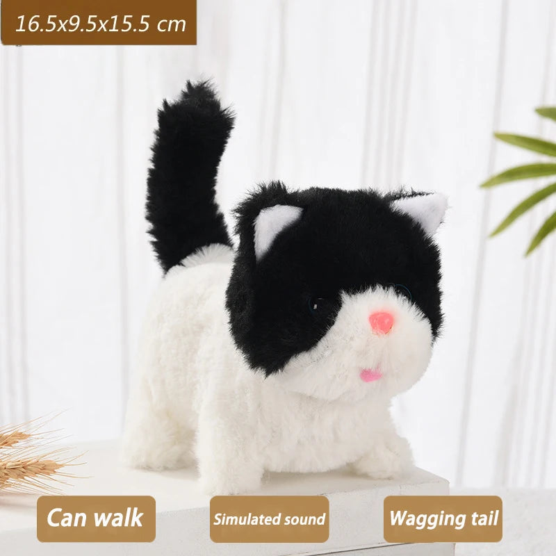 Electric Interactive Walking Cat Plush