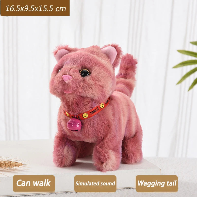 Electric Interactive Walking Cat Plush